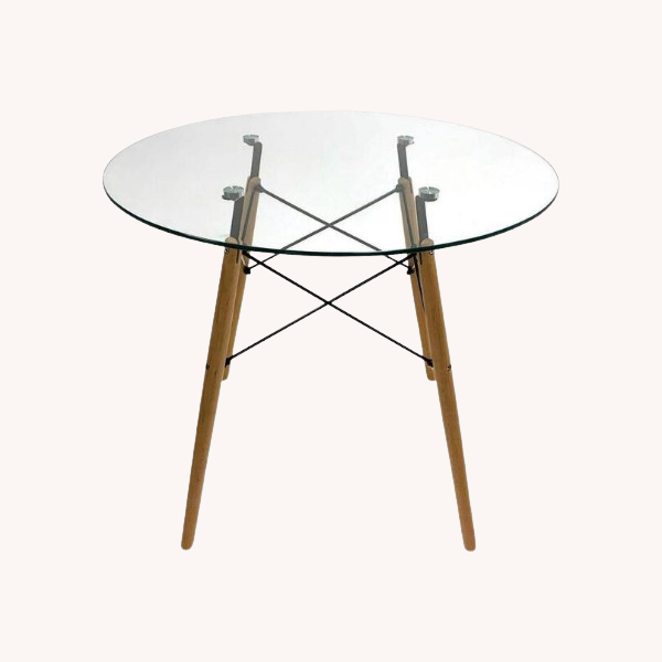Round and Square Glass Table
