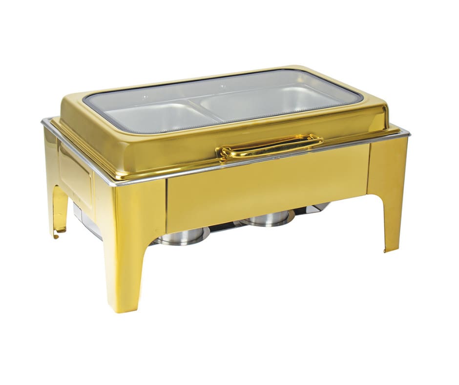Gold With Mirror Chafing Dish